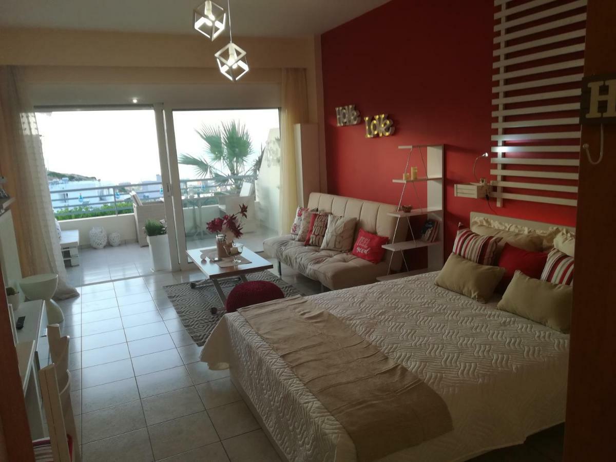Sea View Cozy Studio Near Center Of Rethymno Town Zewnętrze zdjęcie